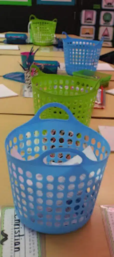 Recycling Labels for Paper Baskets