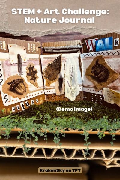 STEM + Art Challenge: Nature-Inspired Mixed Media Journal
