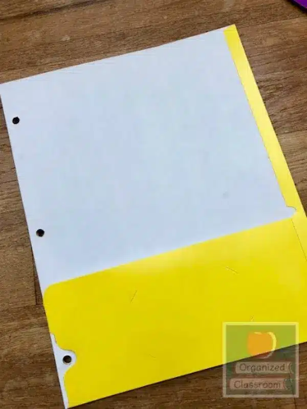 Multi Pocket Folder Labels
