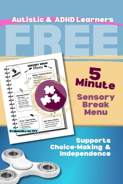 Help students refocus with this free sensory break printable for kids. Includes quick 5-minute calming, movement, and focus activities perfect for classrooms and homeschool.