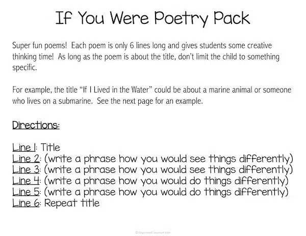 Fun Poetry Pack