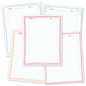 Pack of Lined Writing Papers