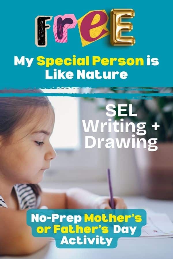 A meaningful SEL writing activity for kids to reflect on someone special. Perfect for Mother’s Day, Father’s Day, and classroom use (K–5).