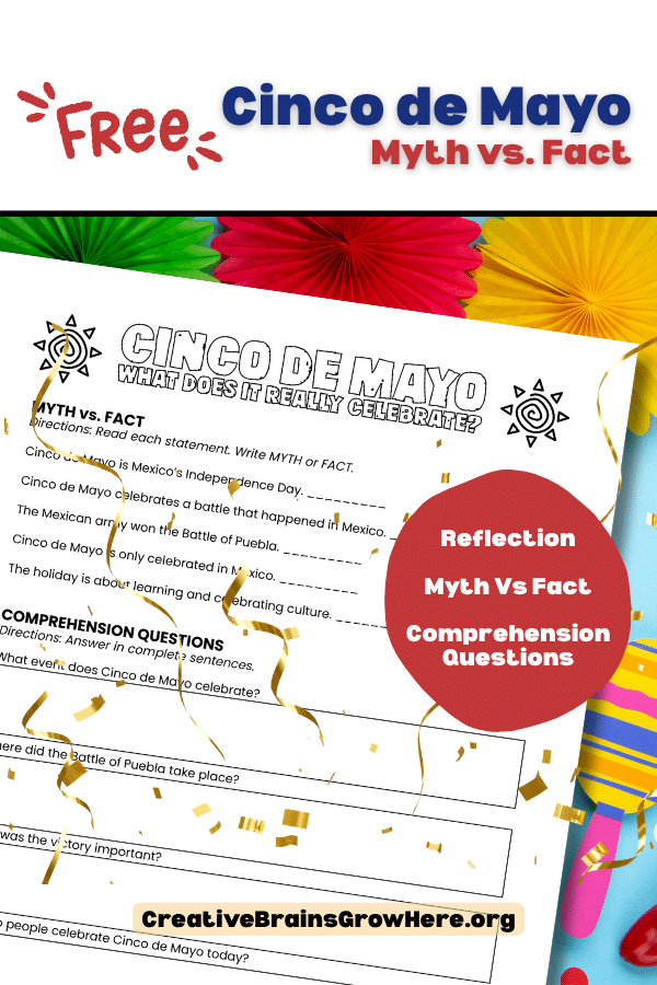 Cinco de Mayo for Kids (FREE): Myth vs. Fact + Nature & Culture Mini Lesson (Grades 2–5)