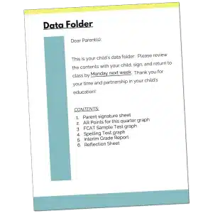 Data Folder Intro Letter