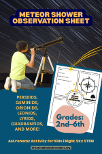 Free Meteor Shower Observation Sheet for Kids: Turn Stargazing Into a Science Lesson