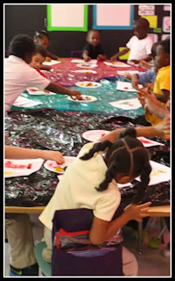 Alphabet Finger Painting